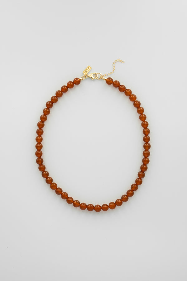 Gemstone & shell pendant necklace | Sienna