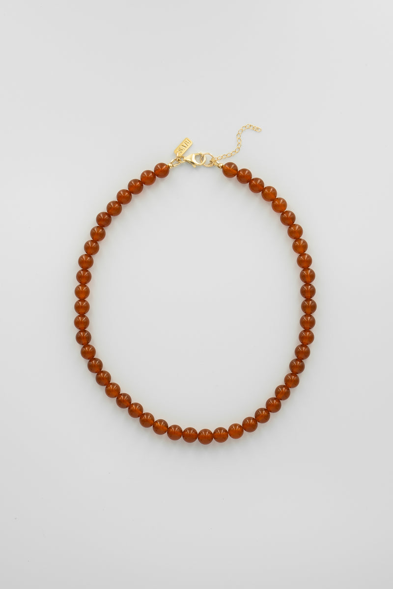 Gemstone & shell pendant necklace | Sienna
