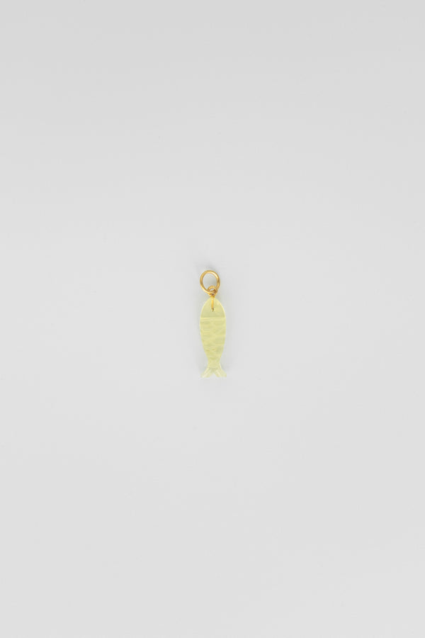 Long Lemon Quartz Fish Charm