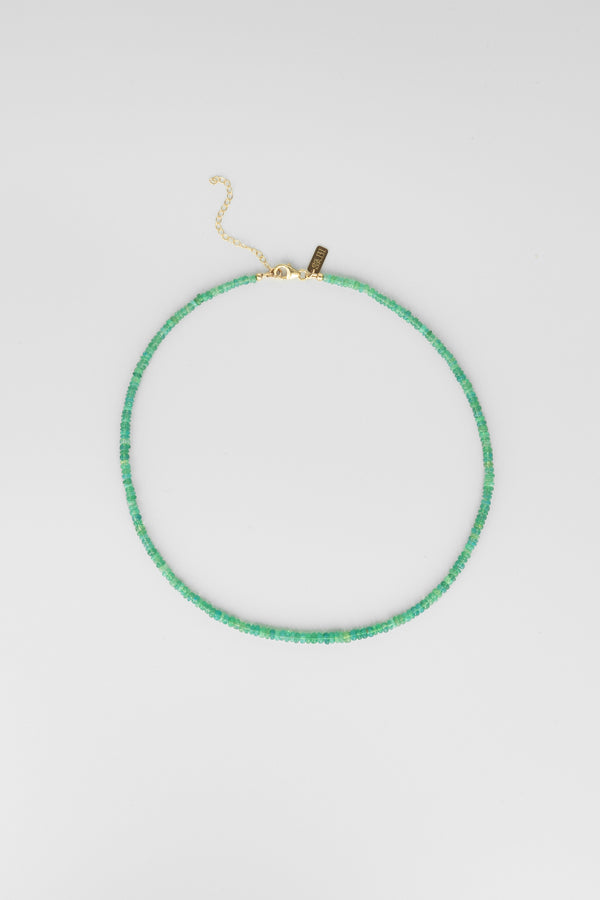 Green opal necklace