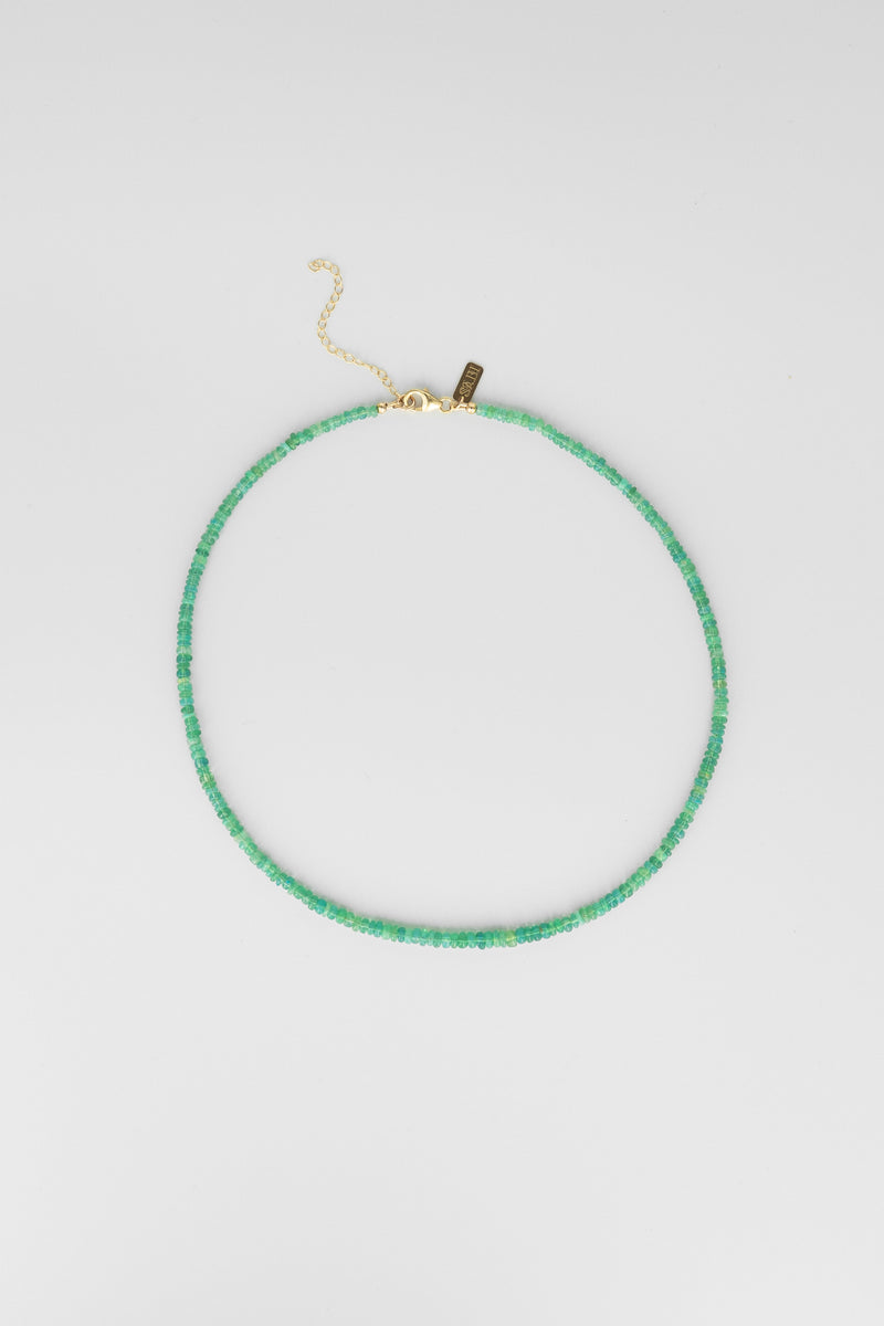 Green opal necklace