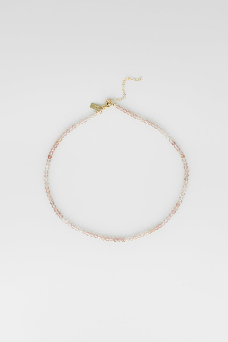 Translucent Rose Quartz necklace