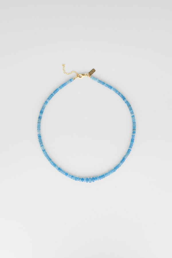 Blue opal necklace