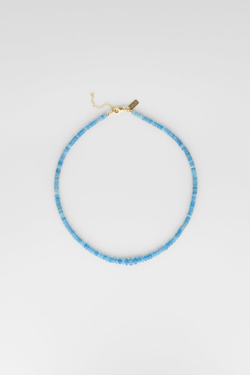 Blue opal necklace