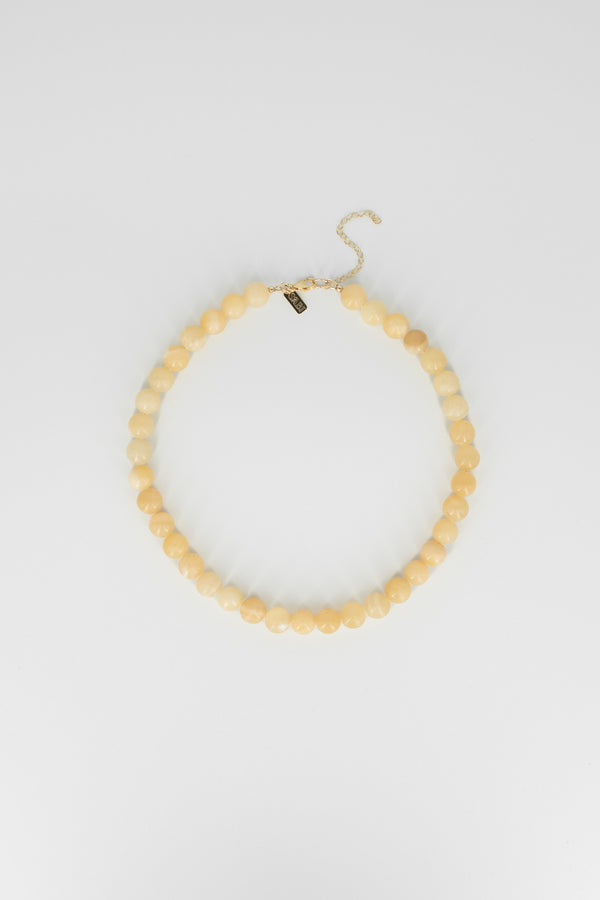 Gemstone & shell pendant necklace | Butter