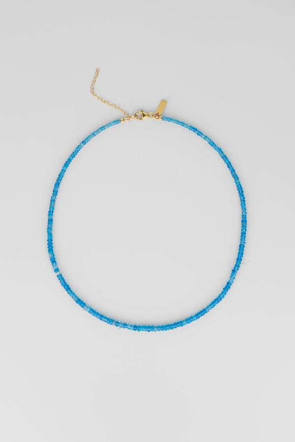 Blue opal necklace
