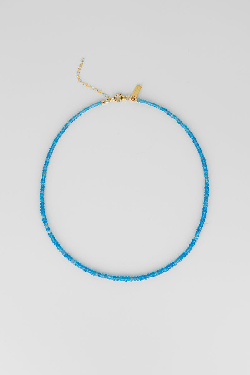 Blue opal necklace