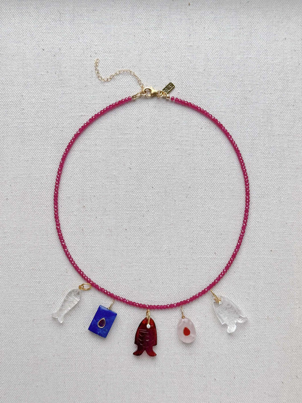 Delicate Ruby heirloom necklace