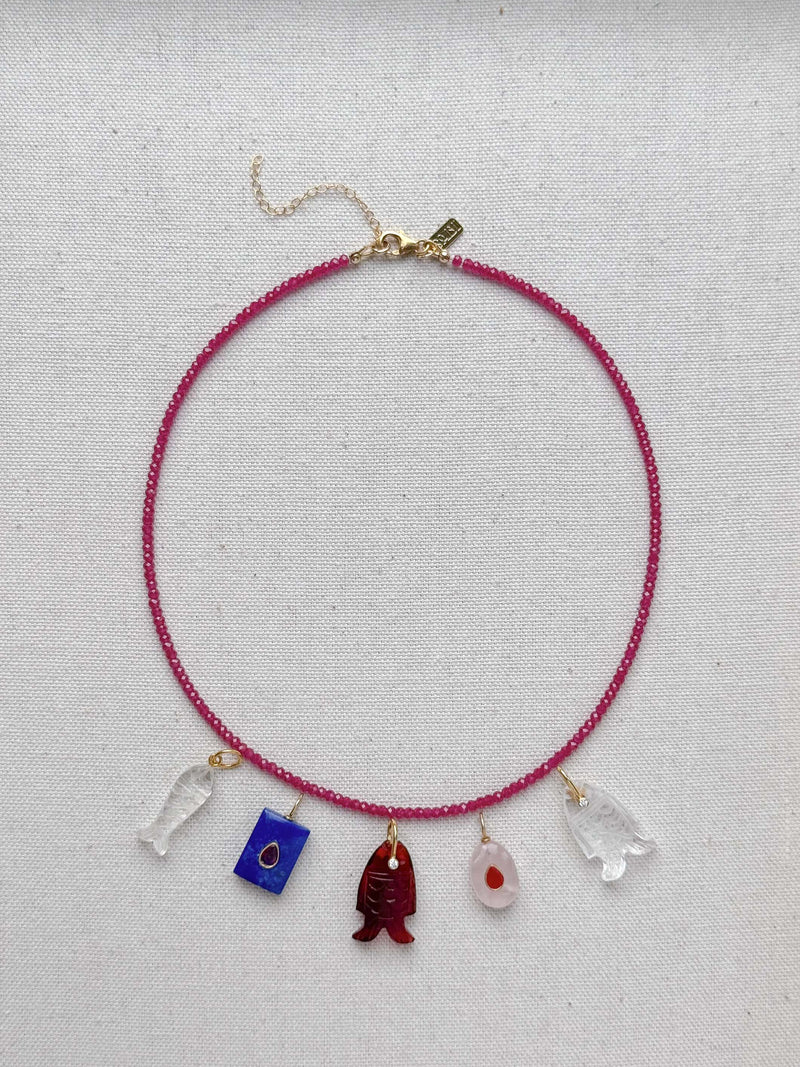 Delicate Ruby heirloom necklace
