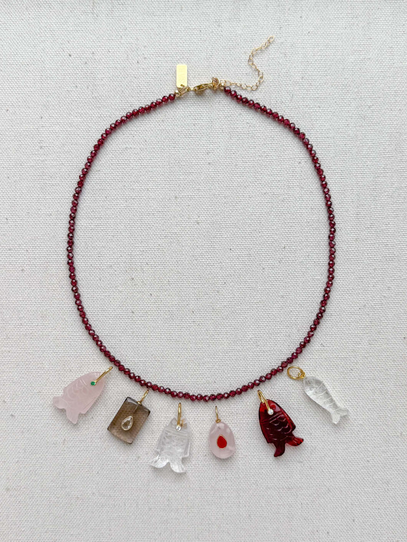 Dainty Garnet Necklace