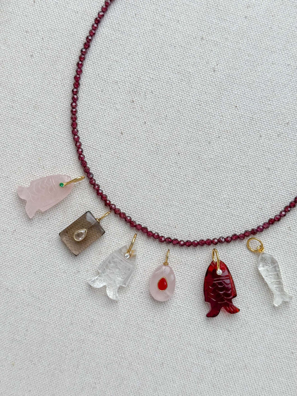 Dainty Garnet Necklace