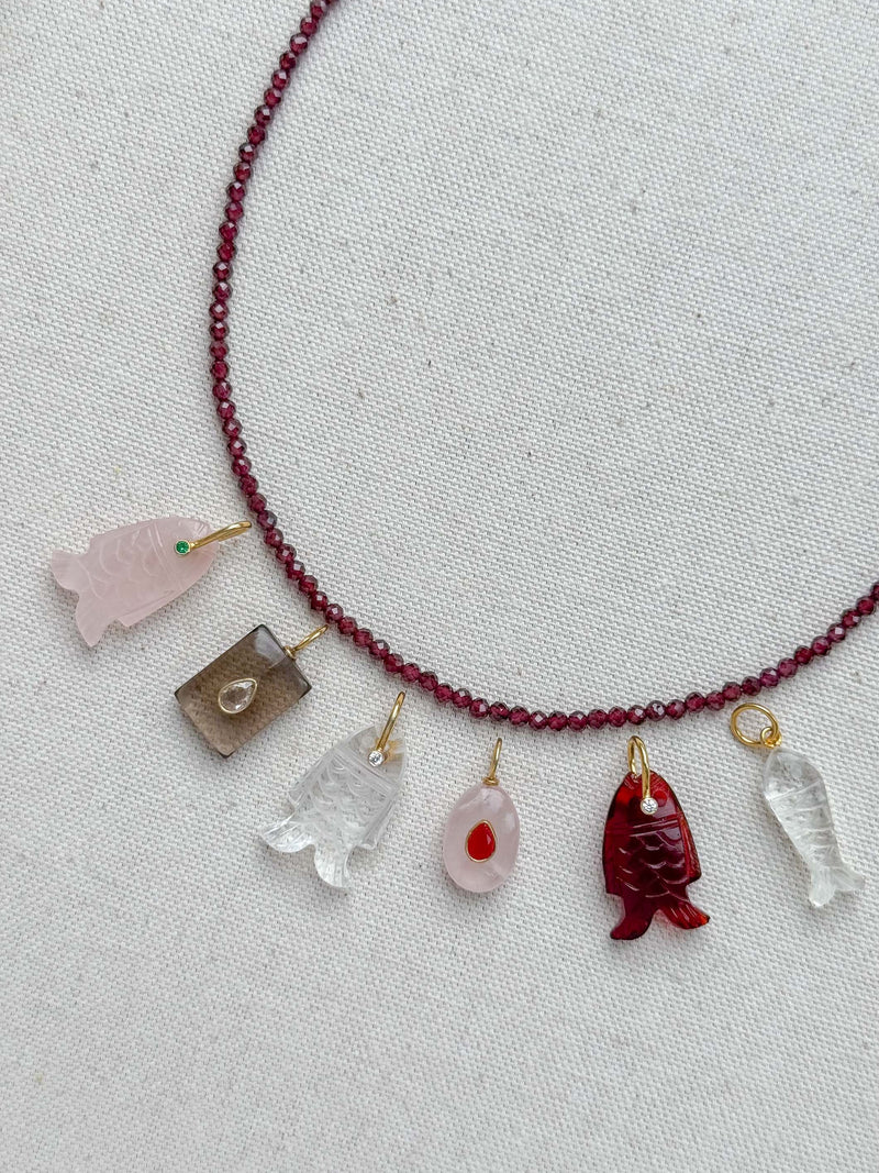 Dainty Garnet Necklace