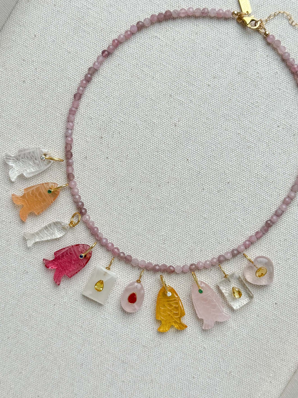 Muted Rose Quartz Necklace
