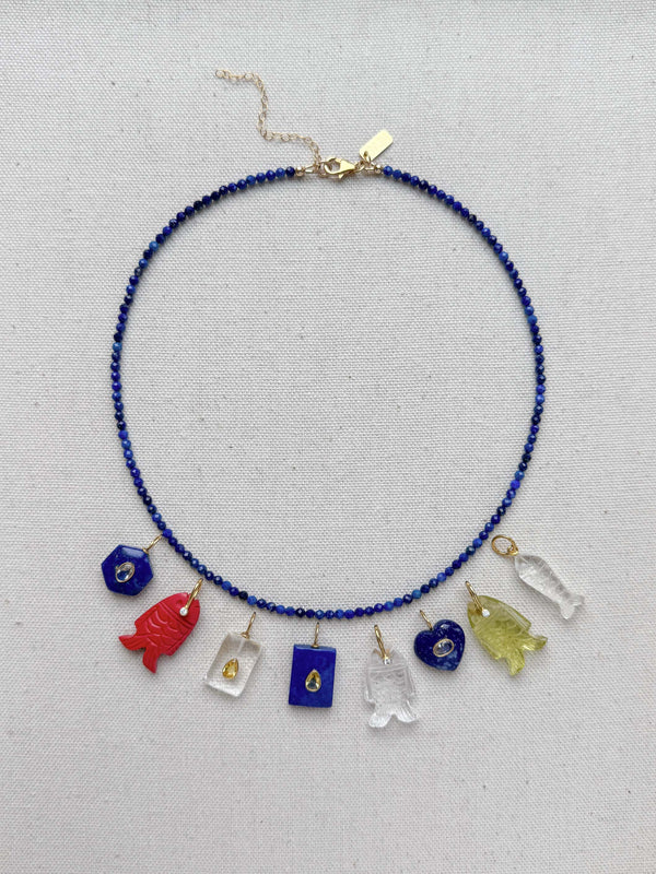 Dainty Lapis Lazuli necklace