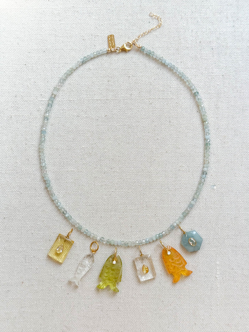 Signature aquamarine necklace