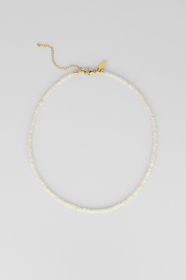 White opal necklace